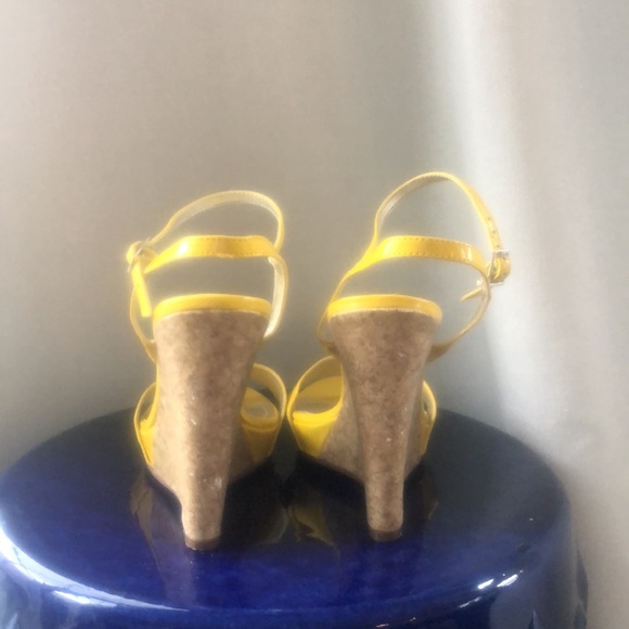 Wedge platform cork summer spring wedding shower buckle sandal Easter Passover - Picture 4 of 11